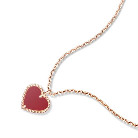 réplique cœur or blanc pendant van cleef and arpels